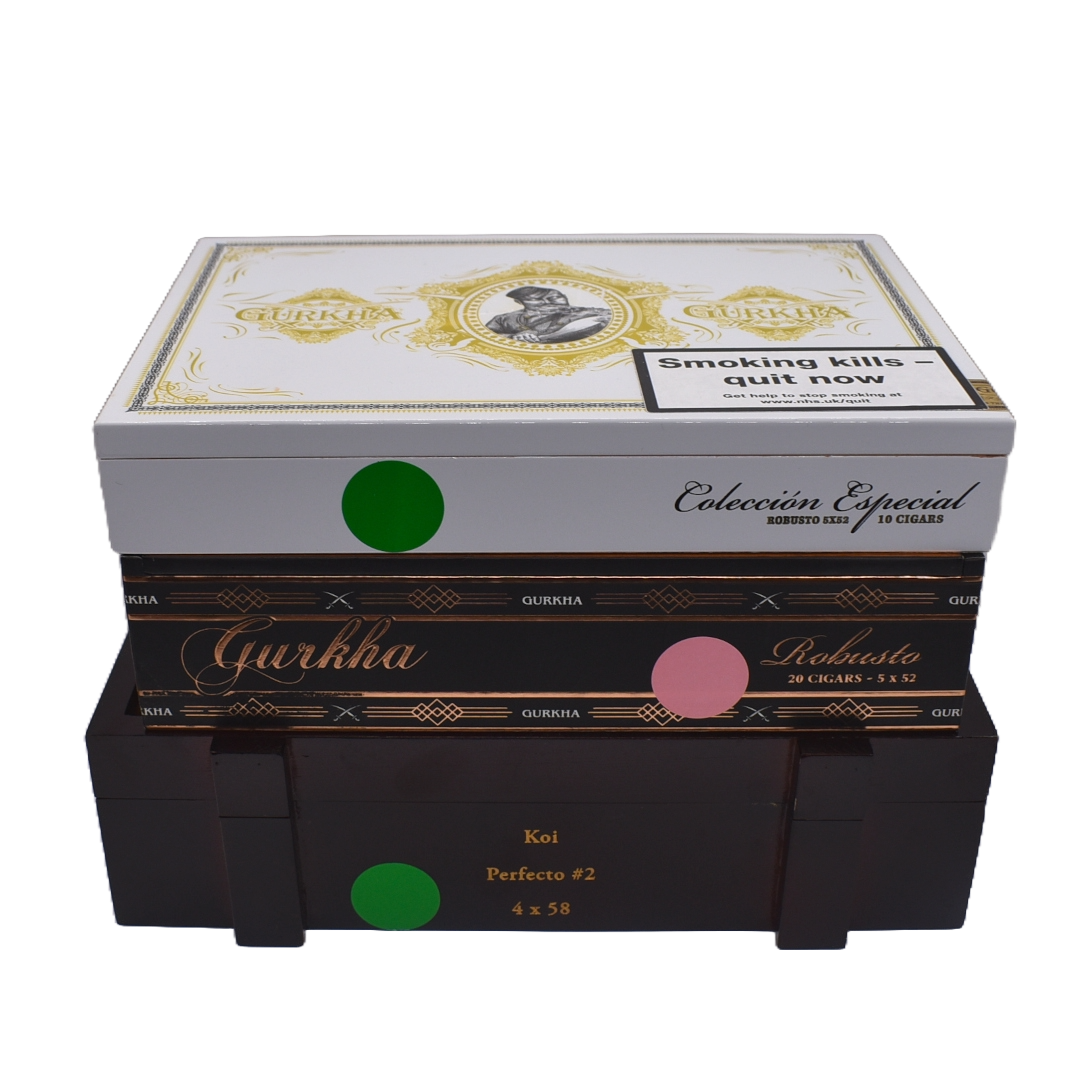 BULK BUY - 5 Empty Gurkha Cigar Boxes